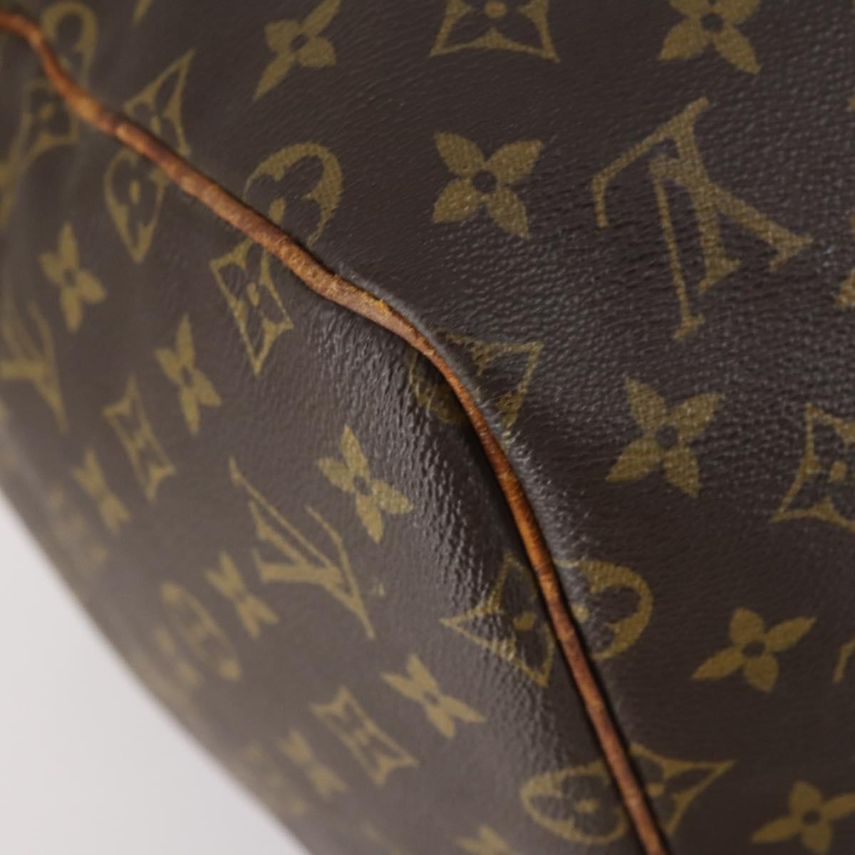 LOUIS VUITTON Monogram Keepall 55 Boston Bag M41424 LV Auth bs30890
