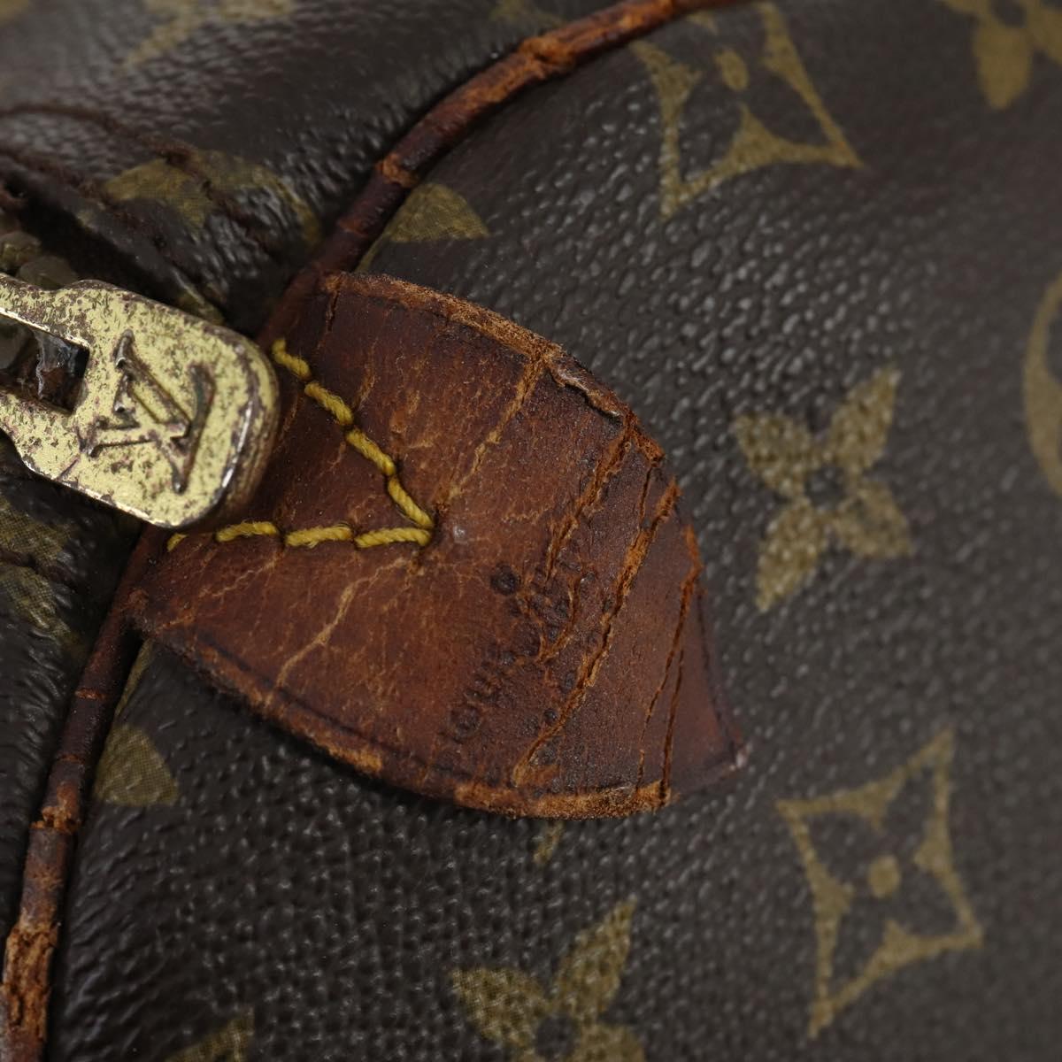 LOUIS VUITTON Monogram Keepall 55 Boston Bag M41424 LV Auth bs30890