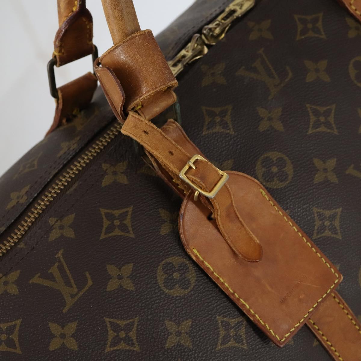 LOUIS VUITTON Monogram Keepall 60 Boston Bag M41422 LV Auth bs30892