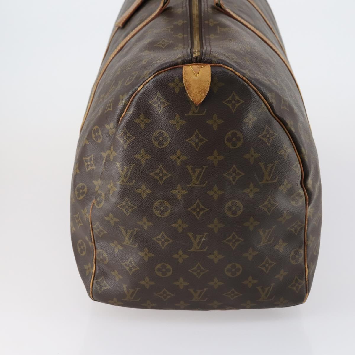 LOUIS VUITTON Monogram Keepall 60 Boston Bag M41422 LV Auth bs30892
