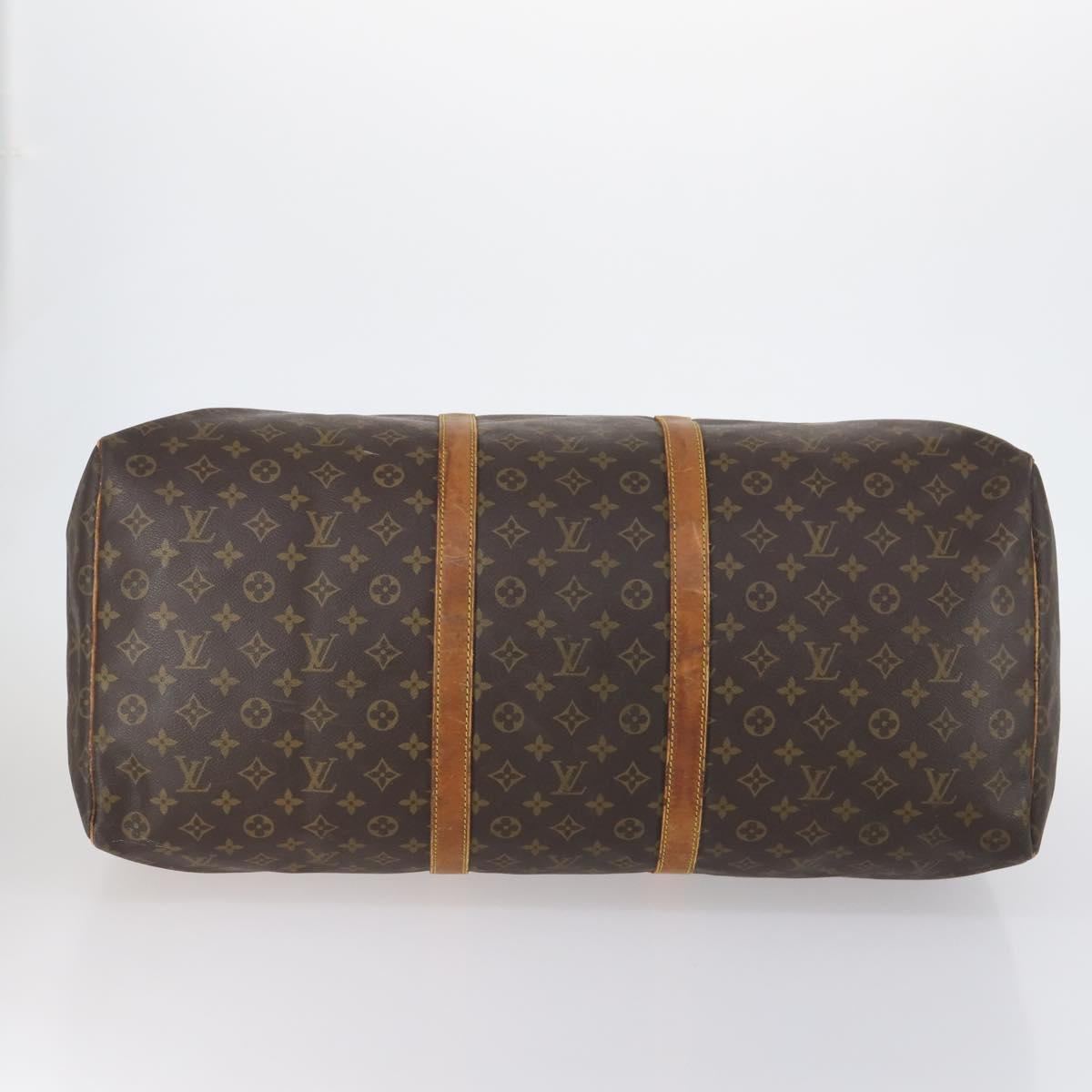 LOUIS VUITTON Monogram Keepall 60 Boston Bag M41422 LV Auth bs30892