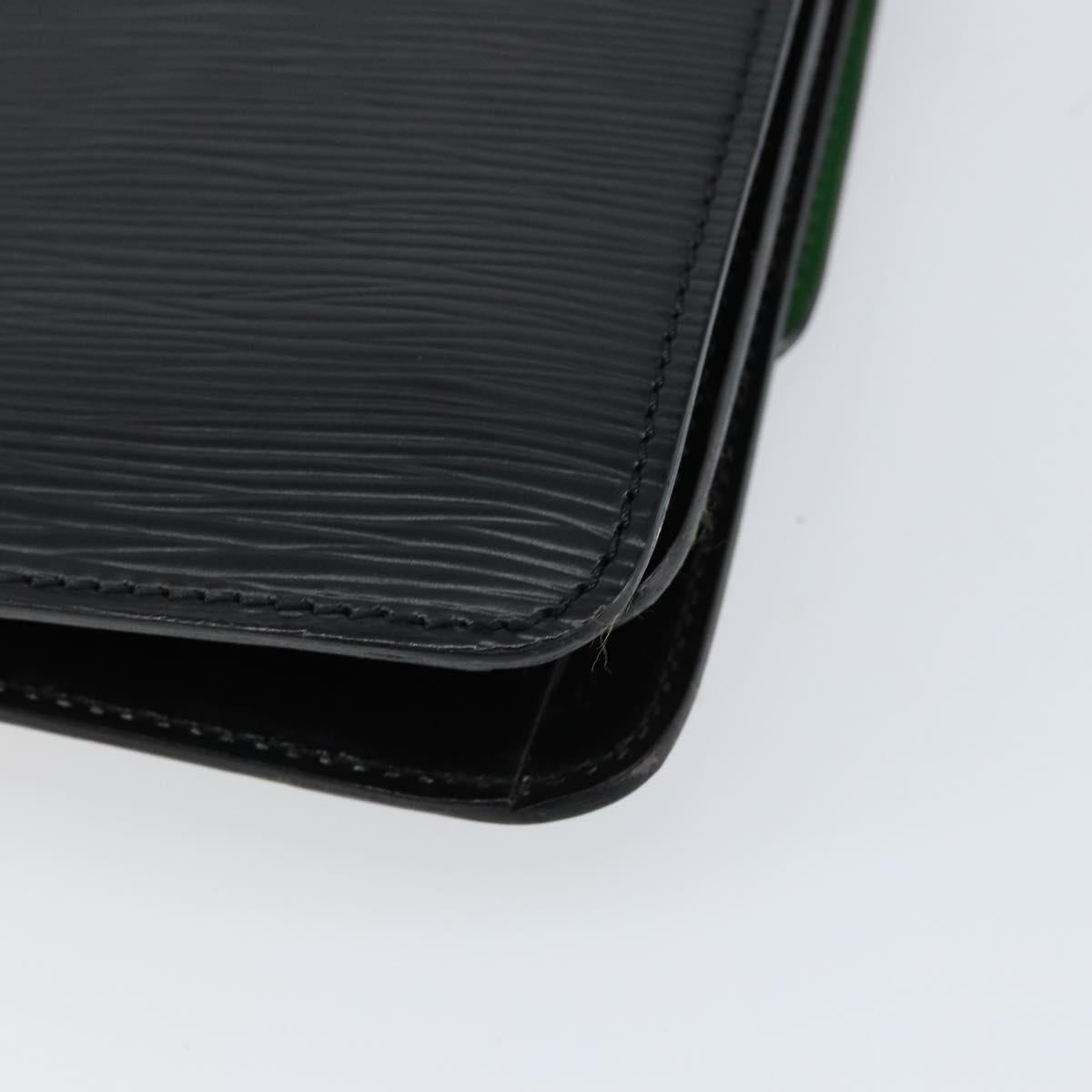 LOUIS VUITTON Epi Free Run Shoulder Bag Green Black M52414 LV Auth bs30895