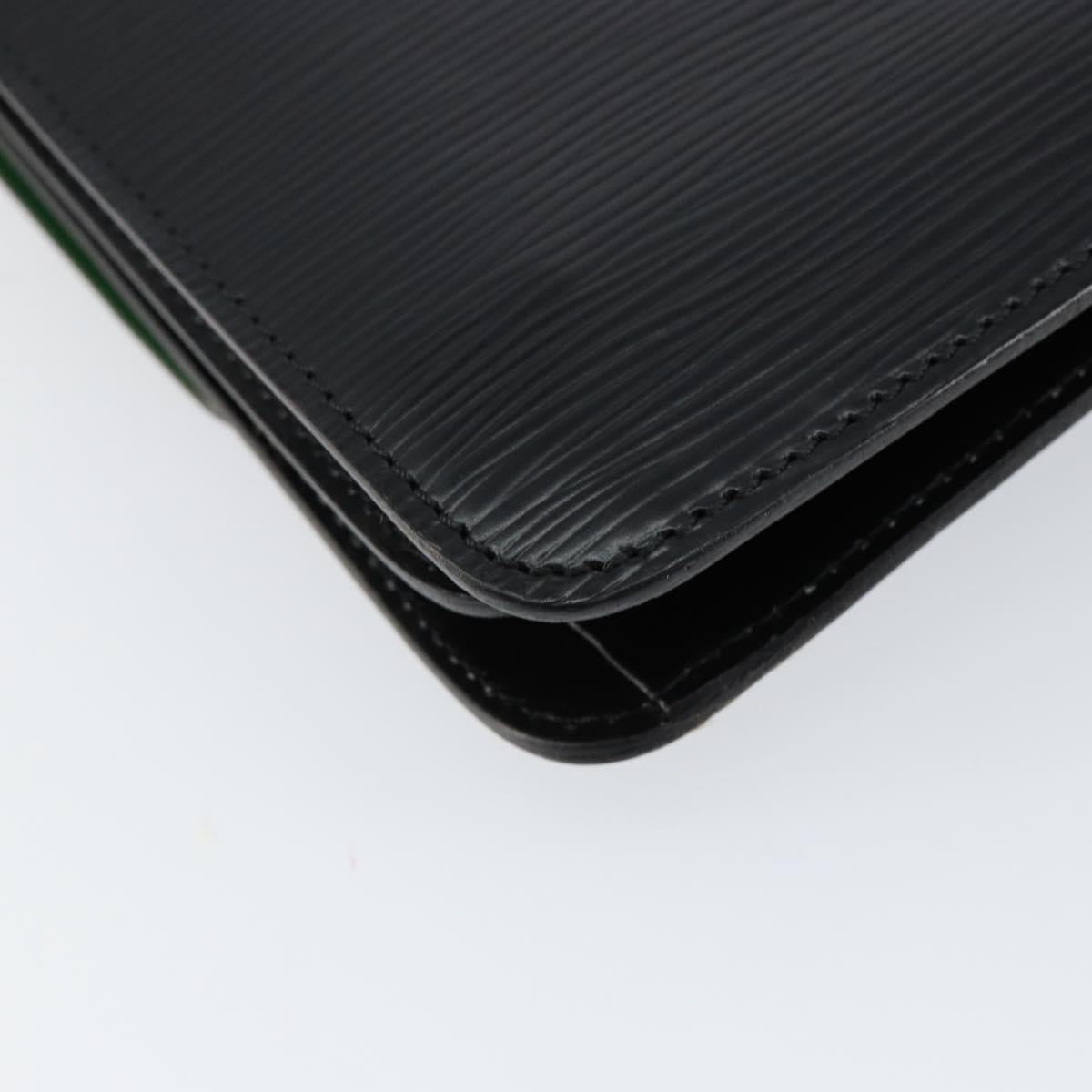 LOUIS VUITTON Epi Free Run Shoulder Bag Green Black M52414 LV Auth bs30895