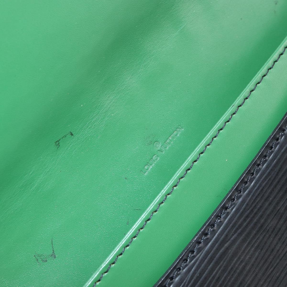 LOUIS VUITTON Epi Free Run Shoulder Bag Green Black M52414 LV Auth bs30895