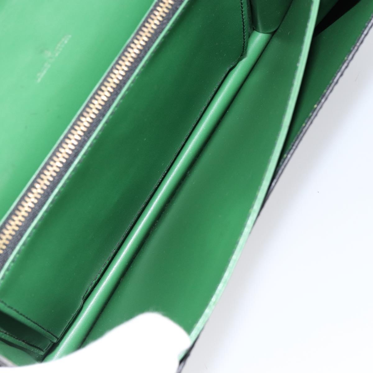 LOUIS VUITTON Epi Free Run Shoulder Bag Green Black M52414 LV Auth bs30895