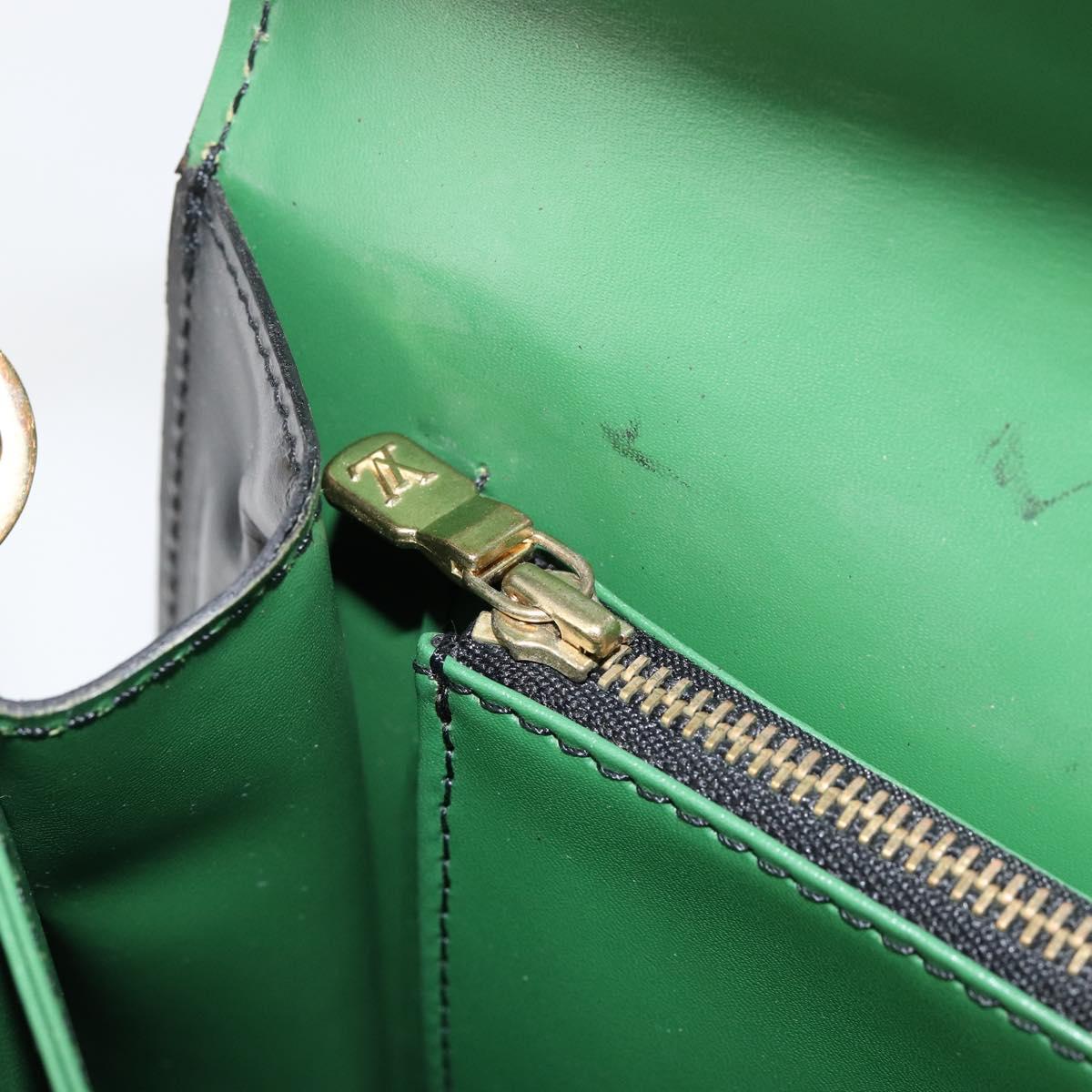 LOUIS VUITTON Epi Free Run Shoulder Bag Green Black M52414 LV Auth bs30895