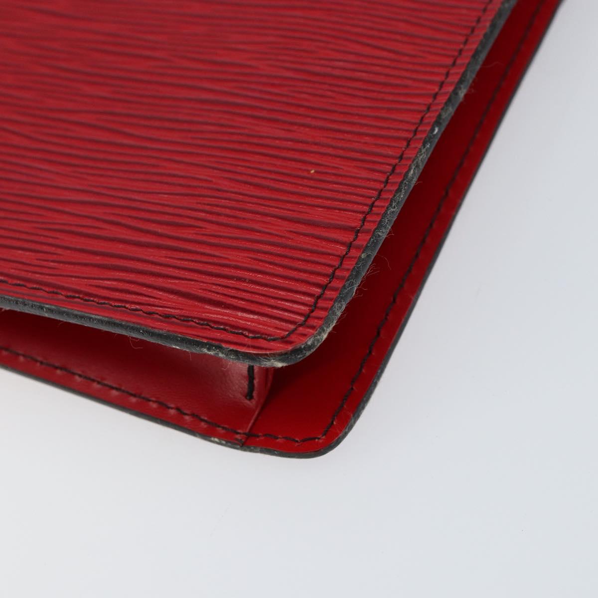 LOUIS VUITTON Epi Montaigne 23 Clutch Bag Red M52667 LV Auth bs30896