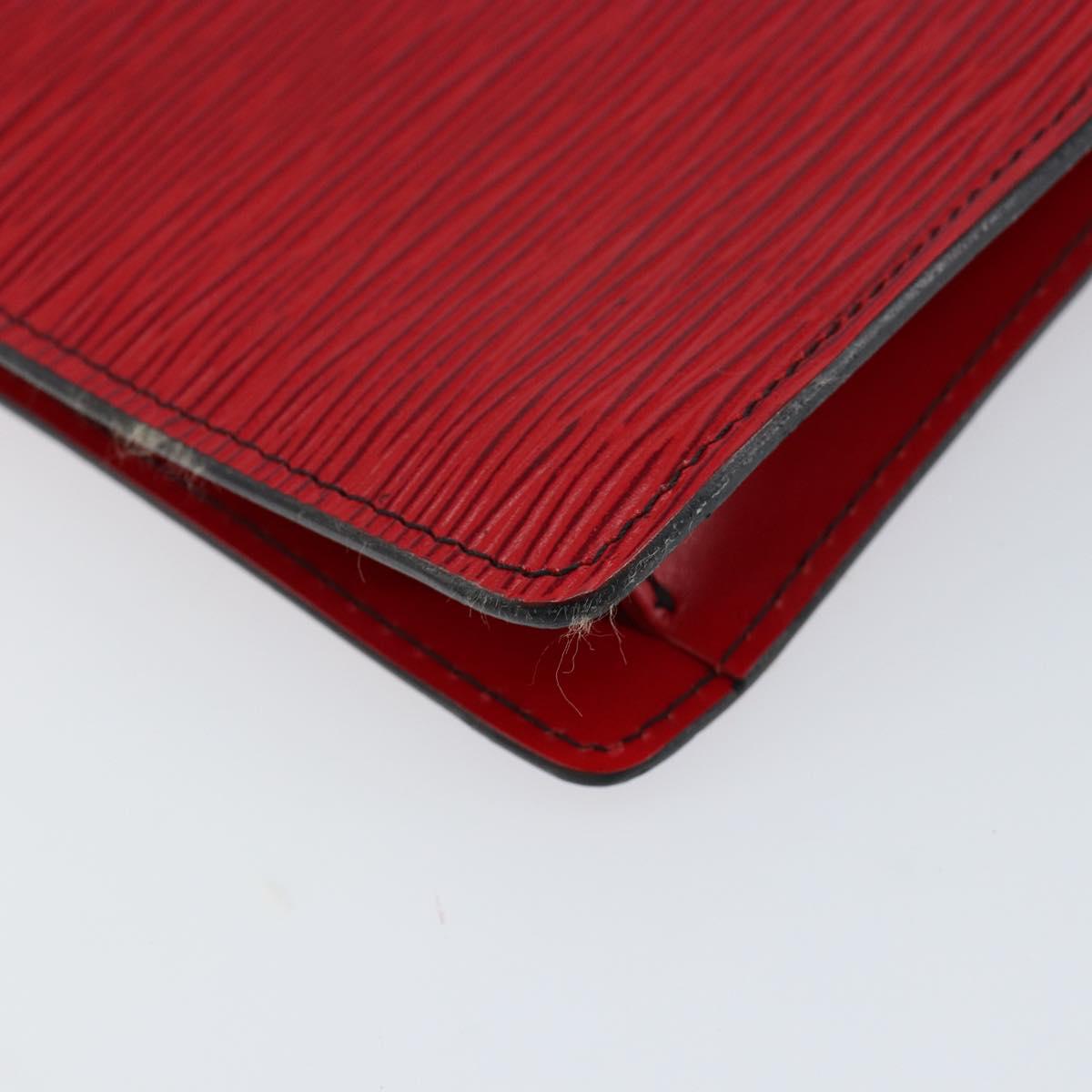 LOUIS VUITTON Epi Montaigne 23 Clutch Bag Red M52667 LV Auth bs30896