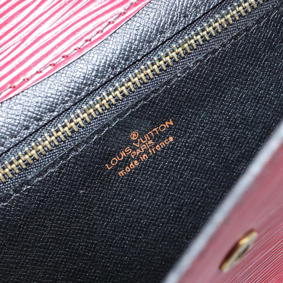 LOUIS VUITTON Epi Montaigne 23 Clutch Bag Red M52667 LV Auth bs30896