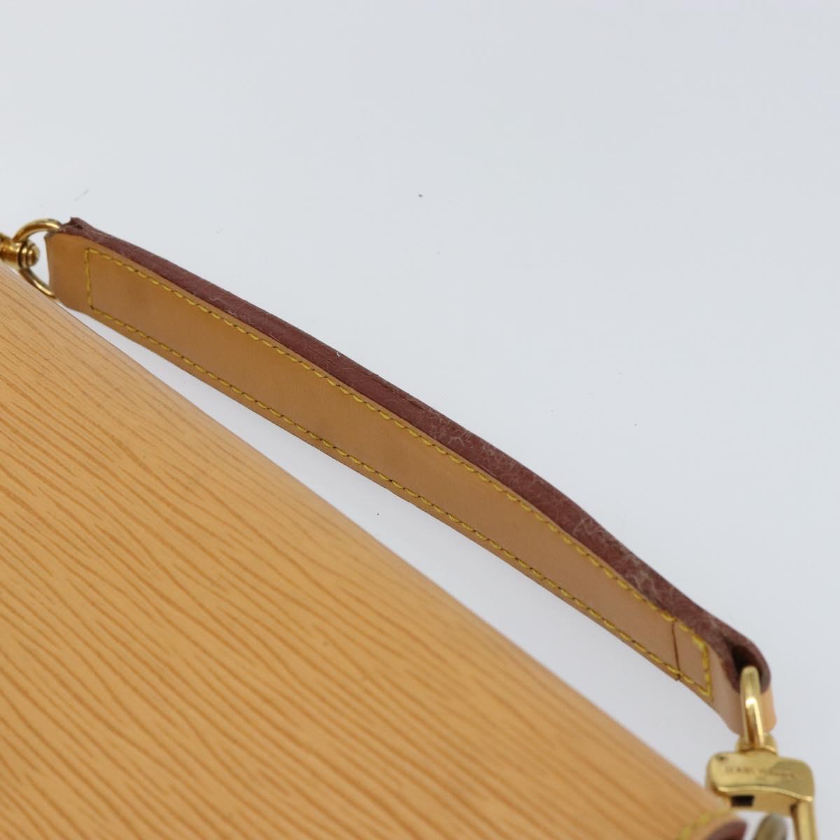 LOUIS VUITTON Epi Biface Hand Bag 2way Beige LV Auth bs30897