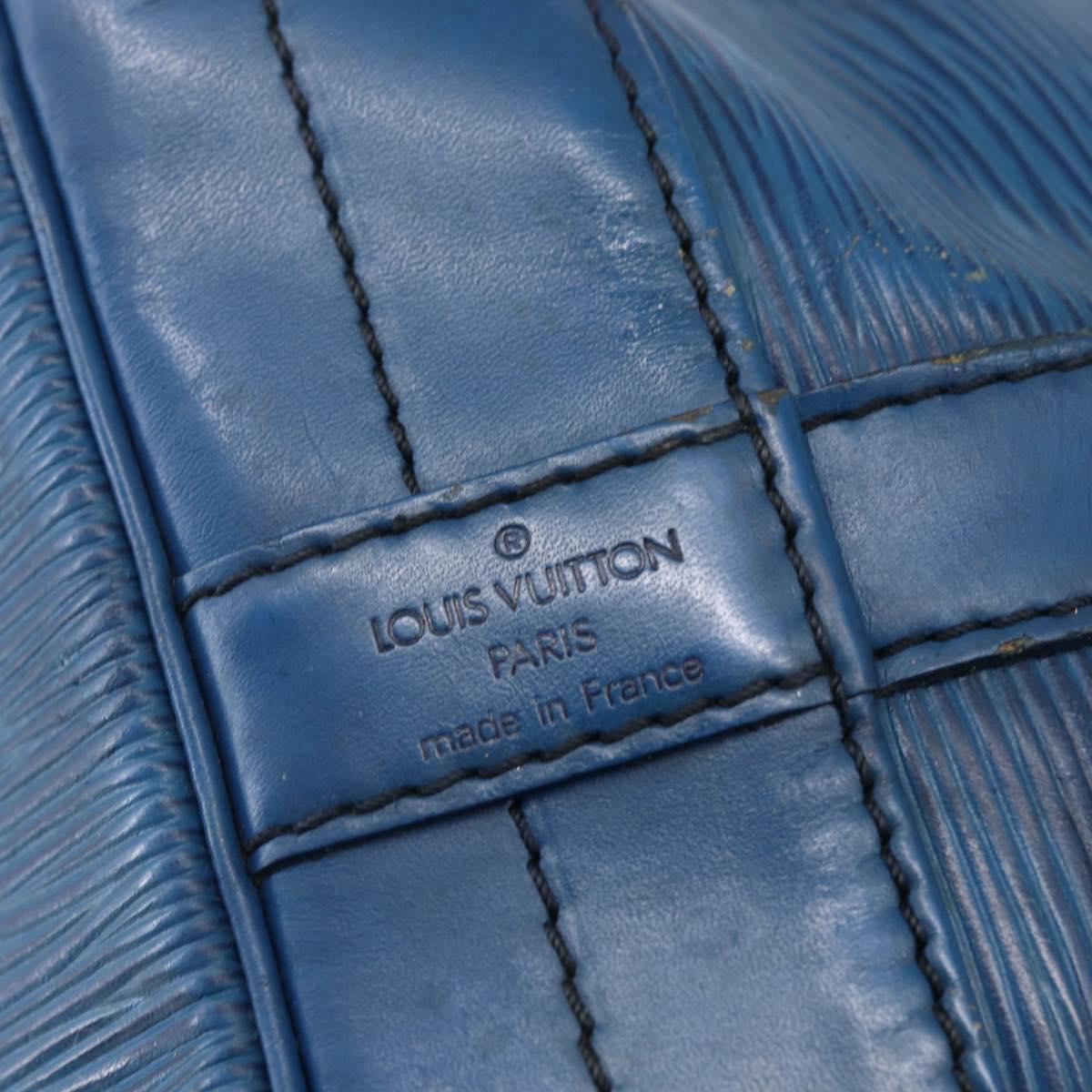 LOUIS VUITTON Epi Noe Shoulder Bag Toledo Blue M44005 LV Auth bs30898
