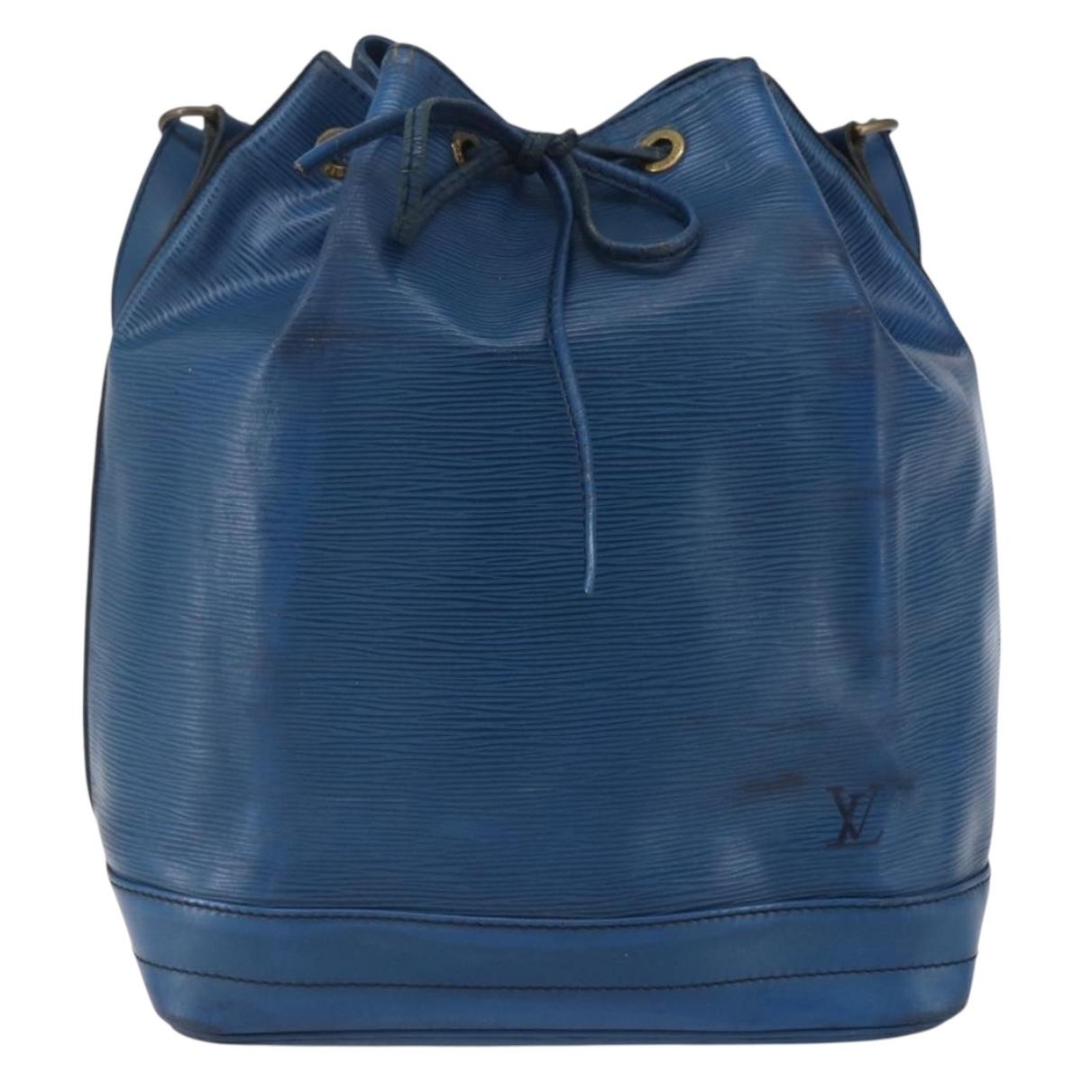LOUIS VUITTON Epi Noe Shoulder Bag Toledo Blue M44005 LV Auth bs30898