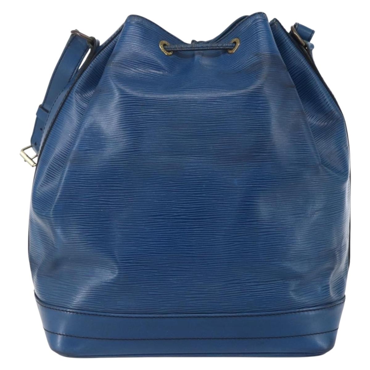 LOUIS VUITTON Epi Noe Shoulder Bag Toledo Blue M44005 LV Auth bs30898