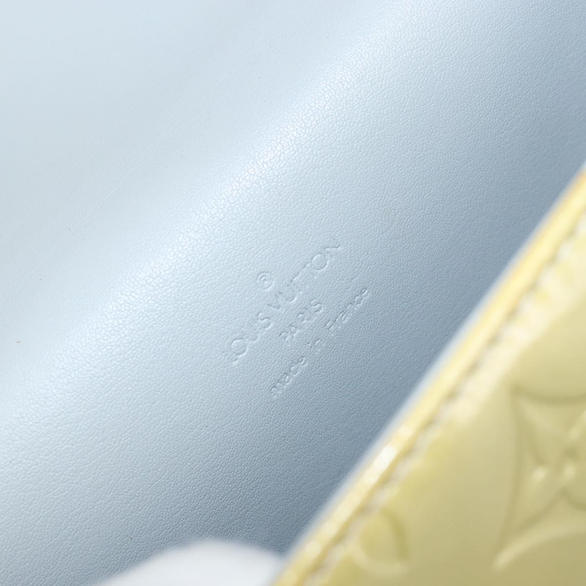 LOUIS VUITTON Monogram Vernis Spring Street Hand Bag Gris M91029 LV Auth bs30901