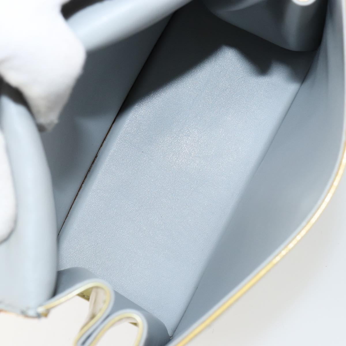 LOUIS VUITTON Monogram Vernis Spring Street Hand Bag Gris M91029 LV Auth bs30901