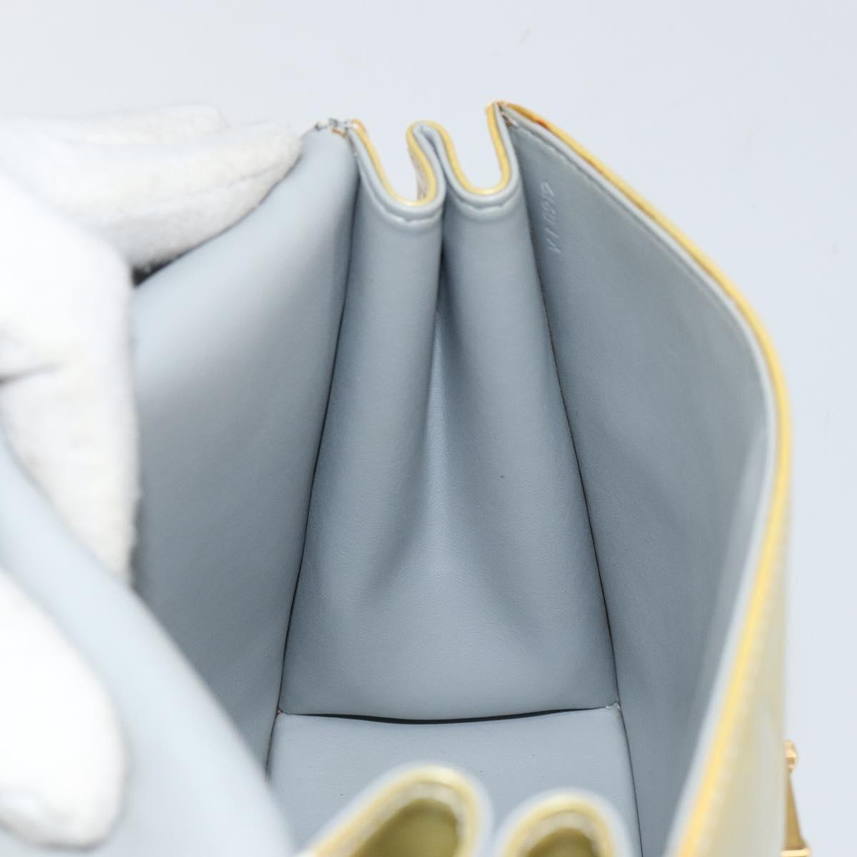 LOUIS VUITTON Monogram Vernis Spring Street Hand Bag Gris M91029 LV Auth bs30901