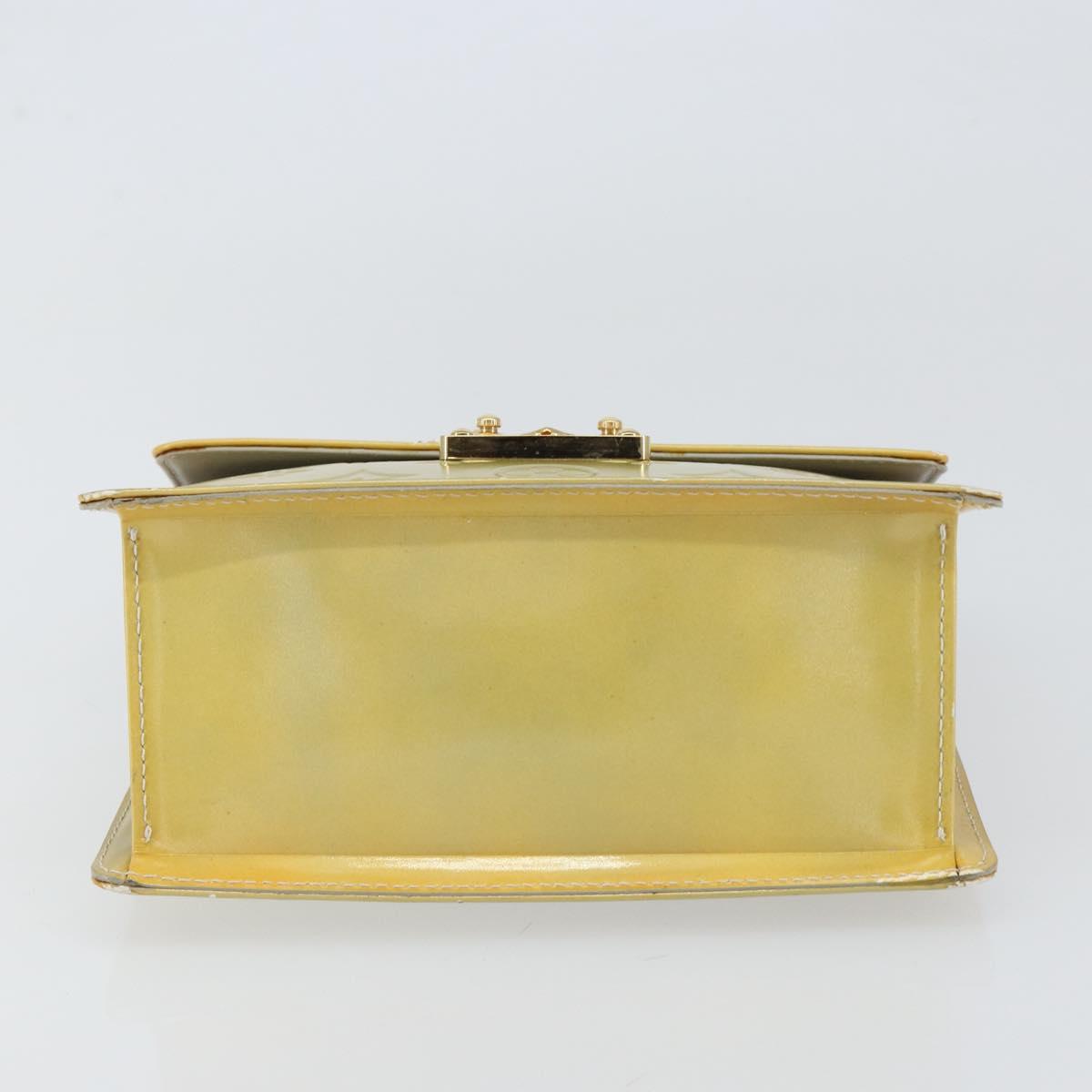 LOUIS VUITTON Monogram Vernis Spring Street Hand Bag Gris M91029 LV Auth bs30901