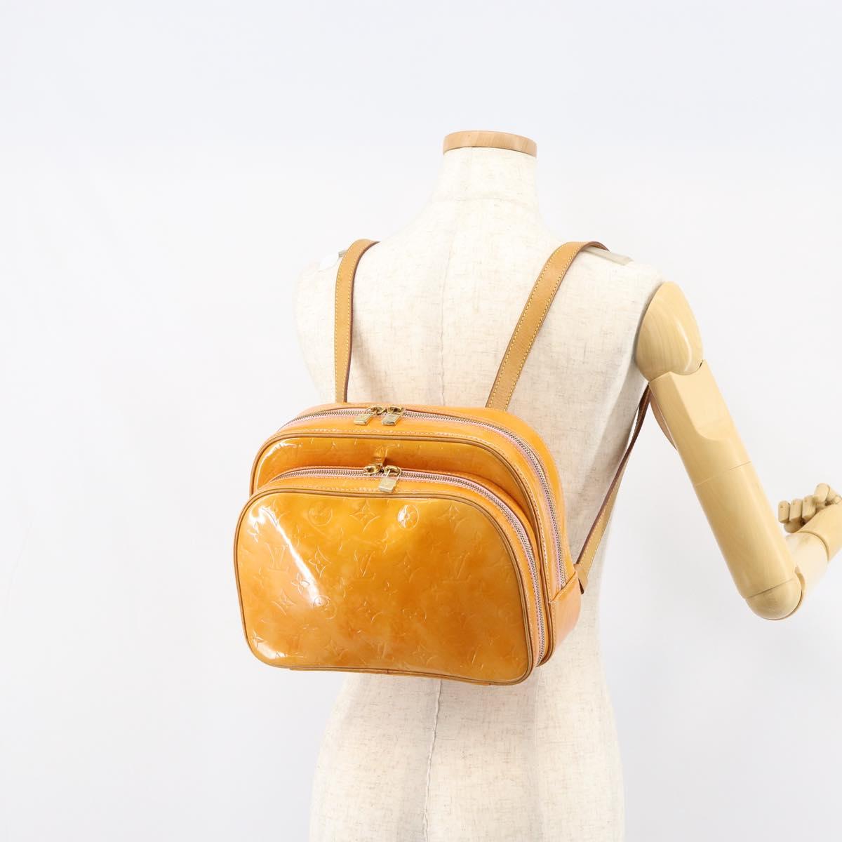 LOUIS VUITTON Vernis Marley Backpack Marshmallow Pink M91039 LV Auth bs30903