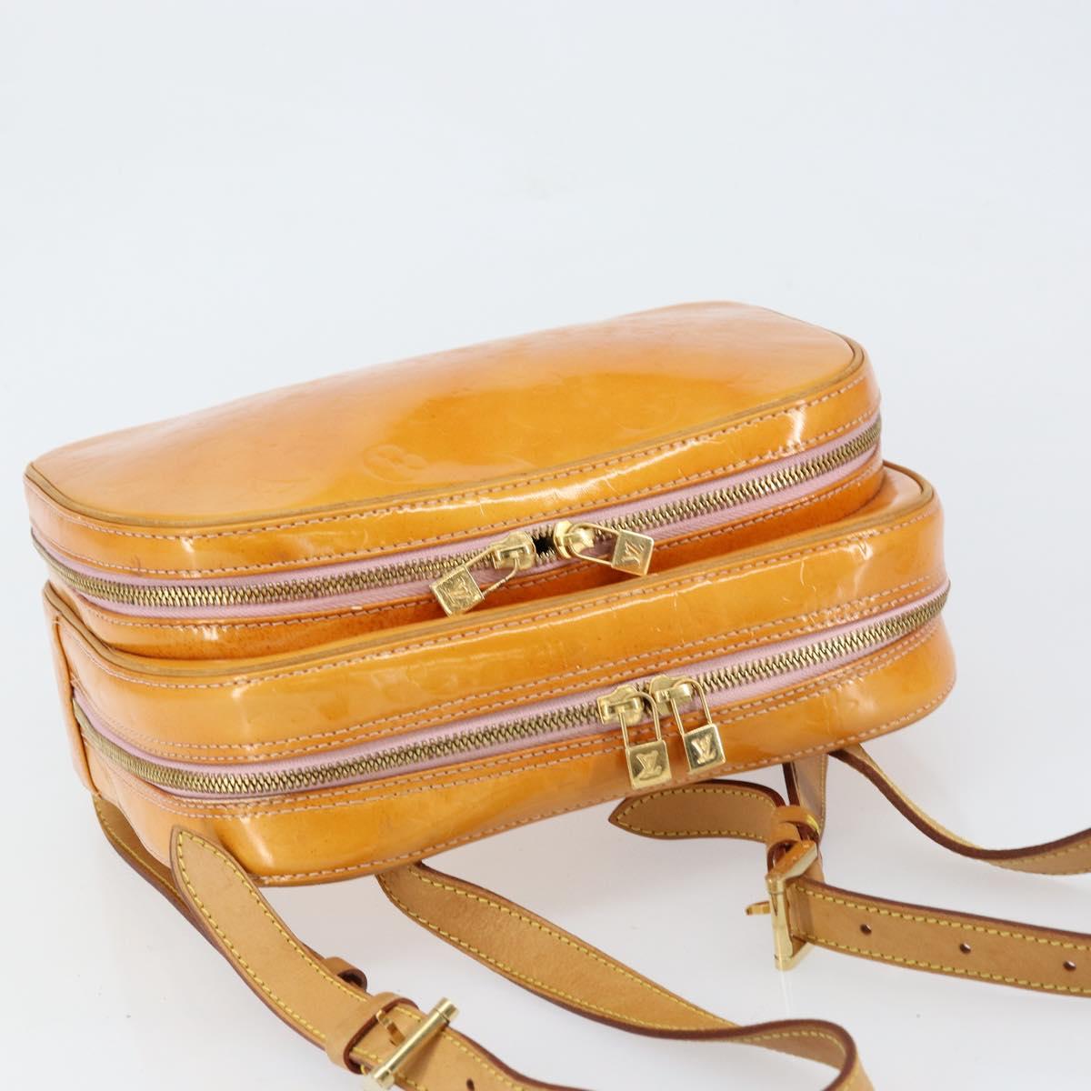 LOUIS VUITTON Vernis Marley Backpack Marshmallow Pink M91039 LV Auth bs30903