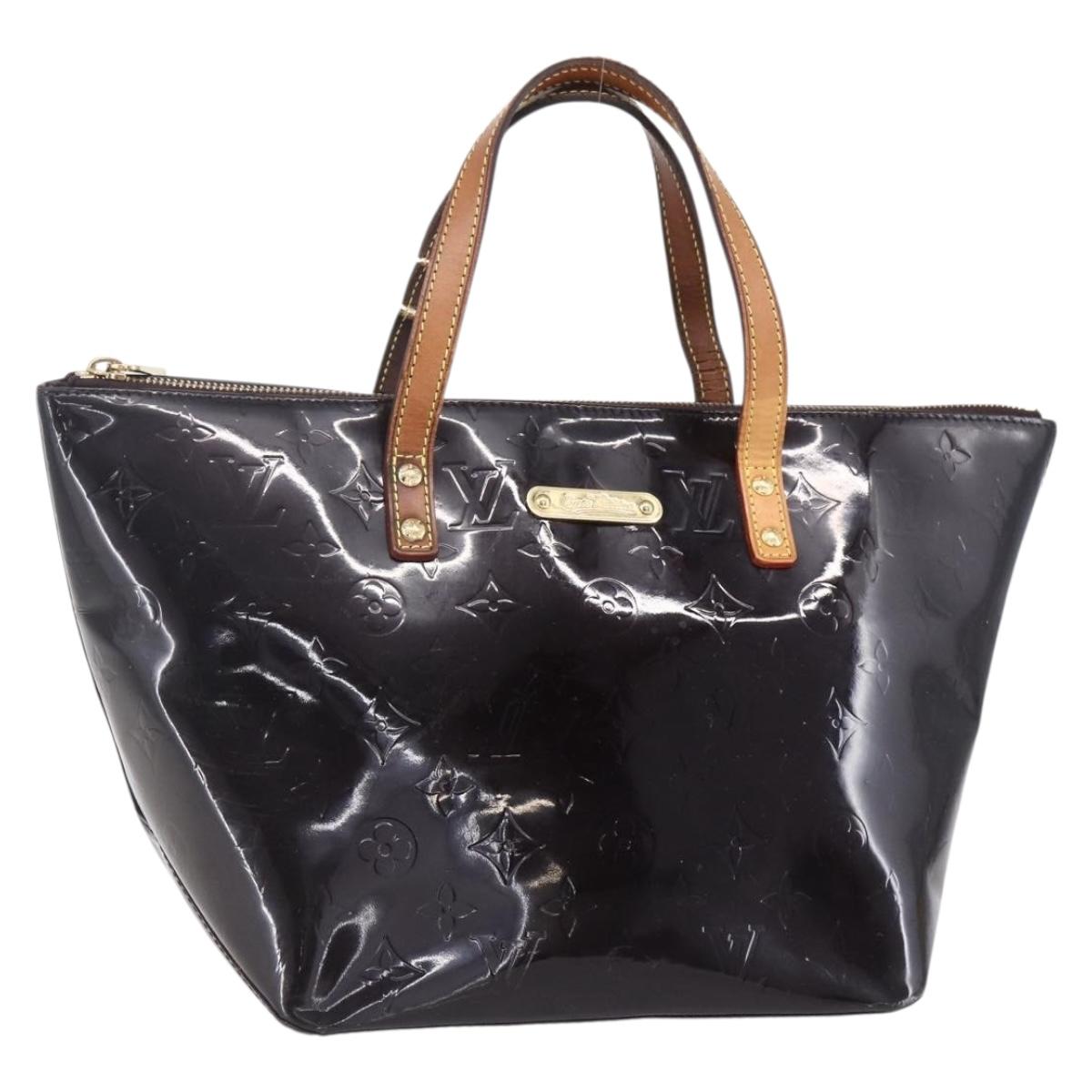 LOUIS VUITTON Monogram Vernis Bellevue PM Hand Bag Amarante M93585 Auth bs30904