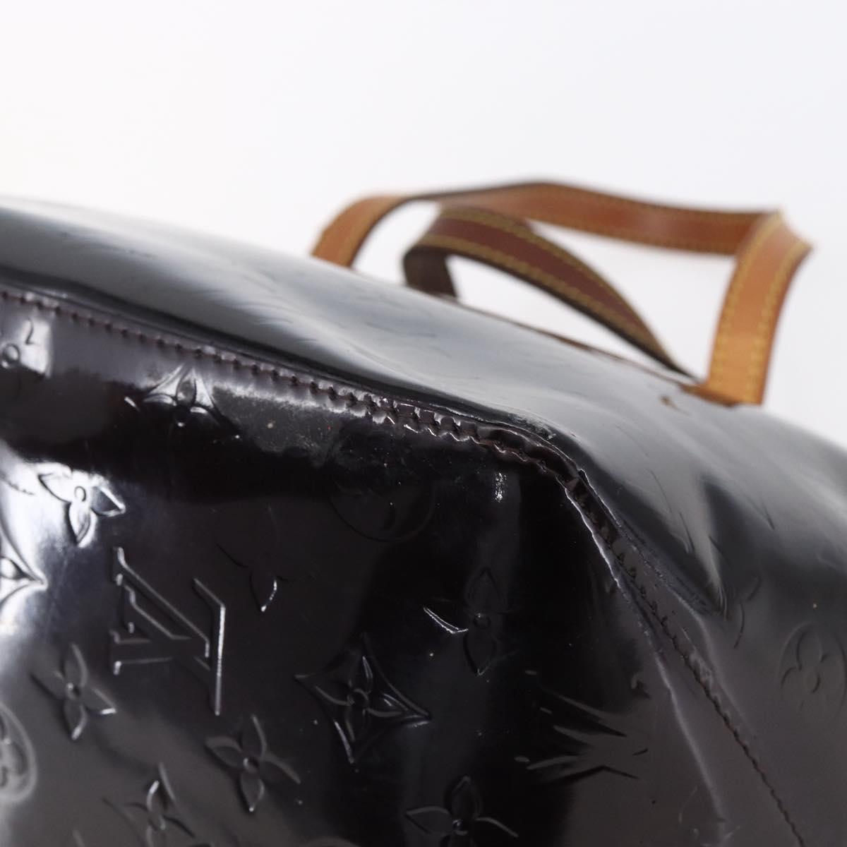 LOUIS VUITTON Monogram Vernis Bellevue PM Hand Bag Amarante M93585 Auth bs30904