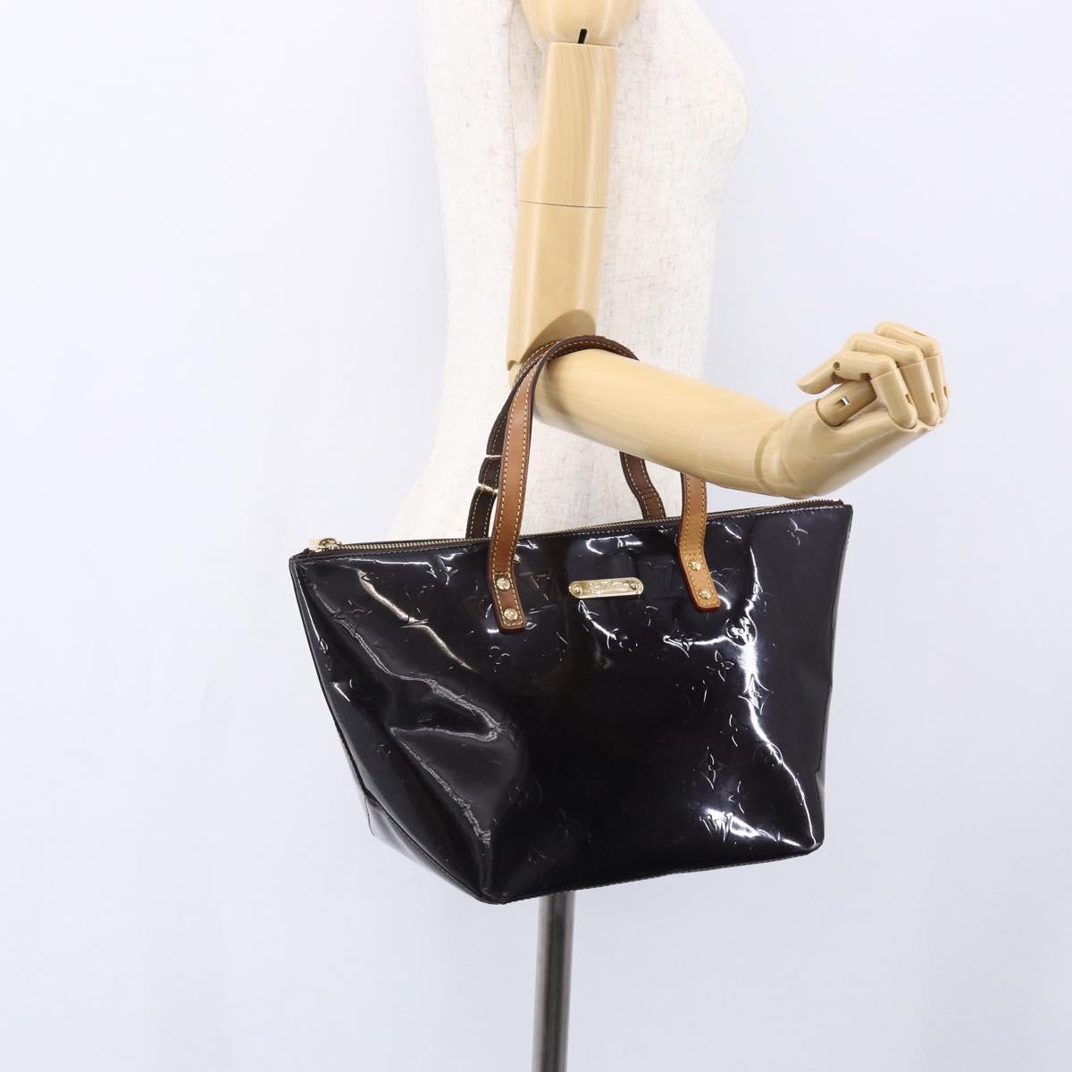 LOUIS VUITTON Monogram Vernis Bellevue PM Hand Bag Amarante M93585 Auth bs30904