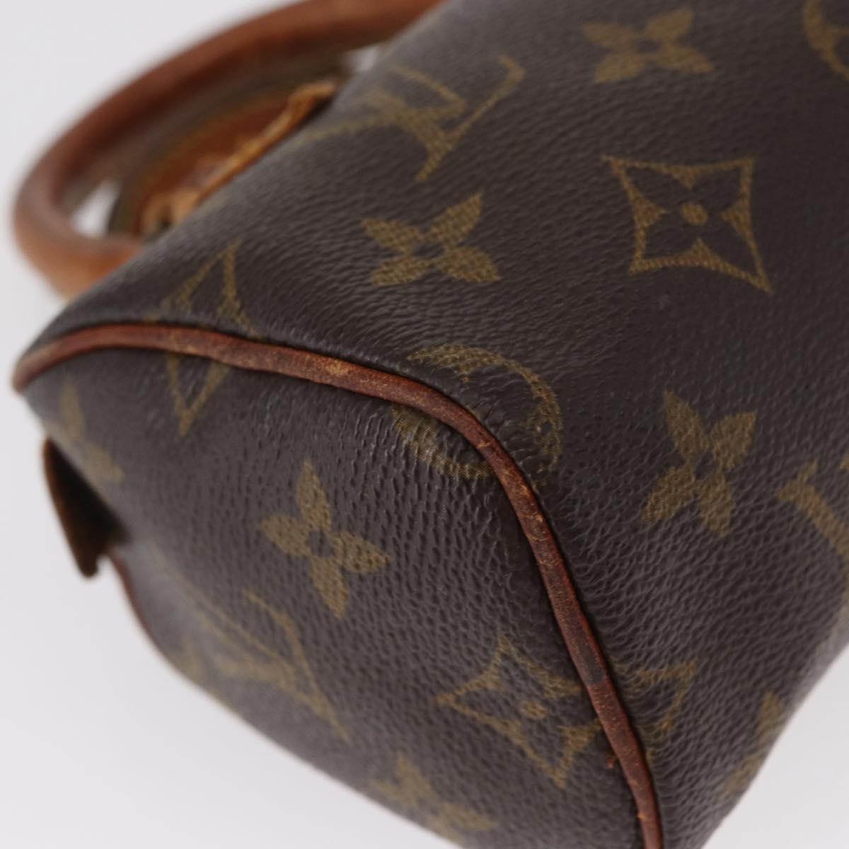 LOUIS VUITTON Monogram Mini Speedy Hand Bag M41534 LV Auth bs30907