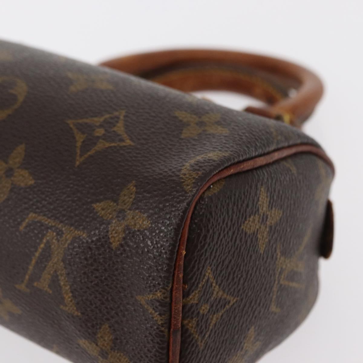 LOUIS VUITTON Monogram Mini Speedy Hand Bag M41534 LV Auth bs30907