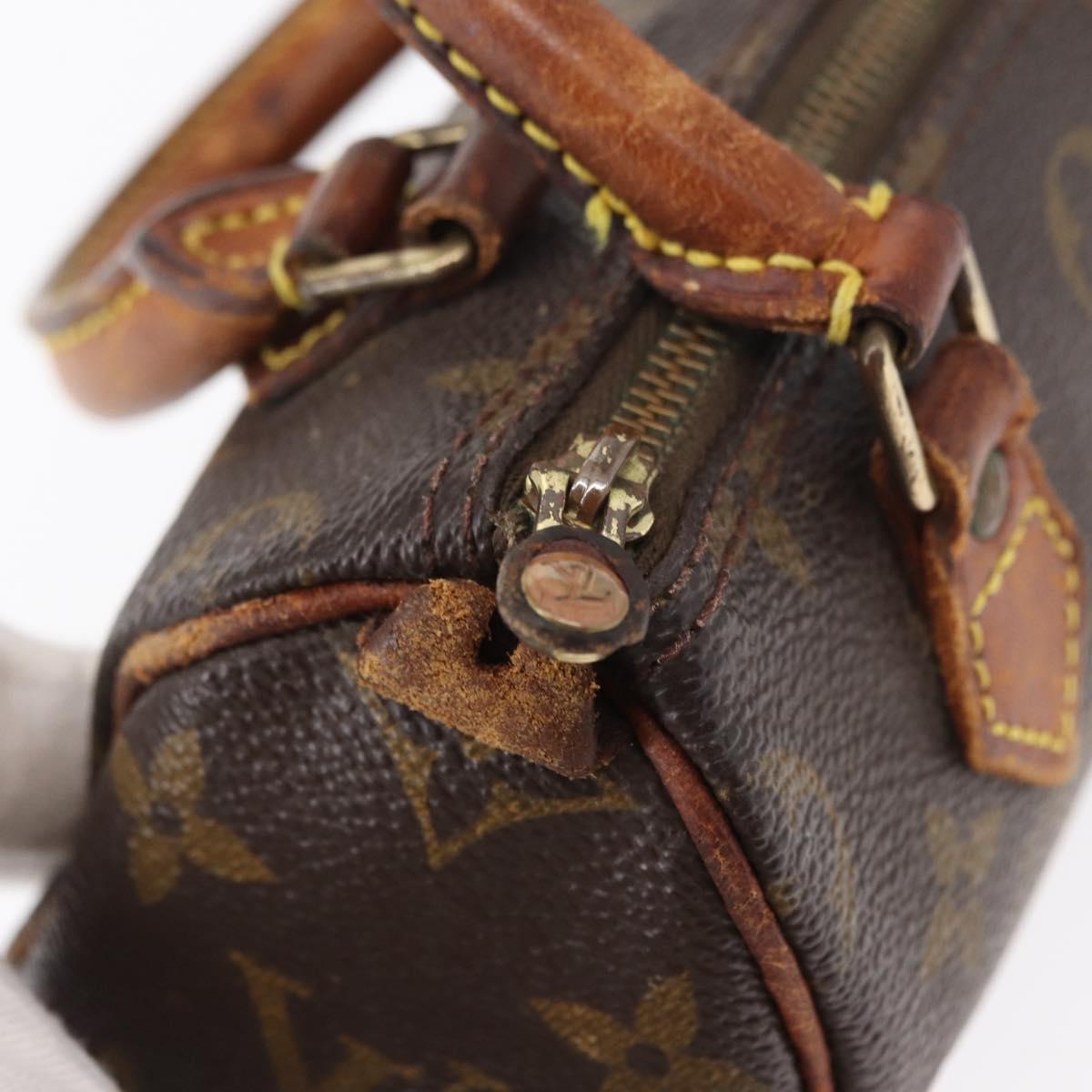 LOUIS VUITTON Monogram Mini Speedy Hand Bag M41534 LV Auth bs30907