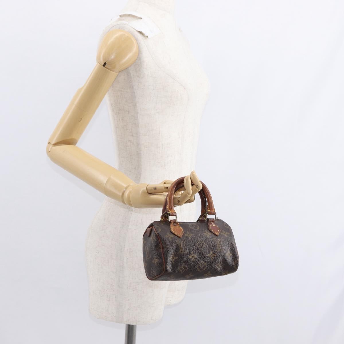 LOUIS VUITTON Monogram Mini Speedy Hand Bag M41534 LV Auth bs30907