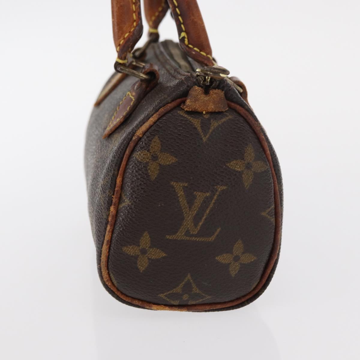 LOUIS VUITTON Monogram Mini Speedy Hand Bag M41534 LV Auth bs30907