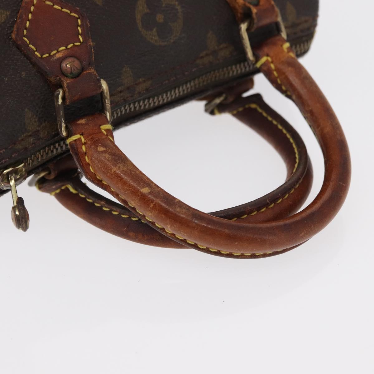 LOUIS VUITTON Monogram Mini Speedy Hand Bag M41534 LV Auth bs30907