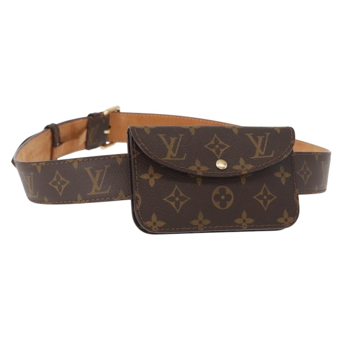 LOUIS VUITTON Monogram Ceinture Pochette Waist Bag M6933U LV Auth bs30908