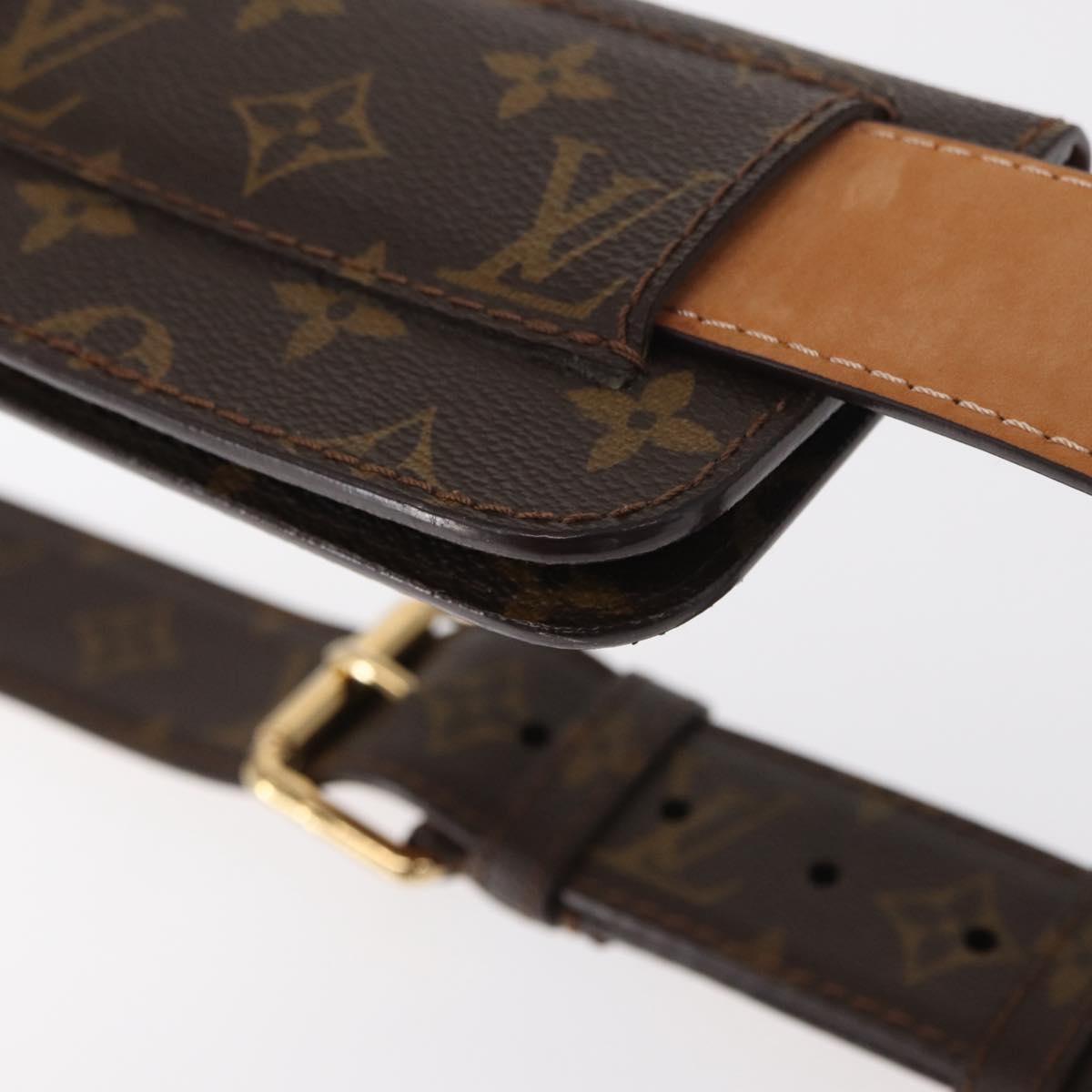 LOUIS VUITTON Monogram Ceinture Pochette Waist Bag M6933U LV Auth bs30908