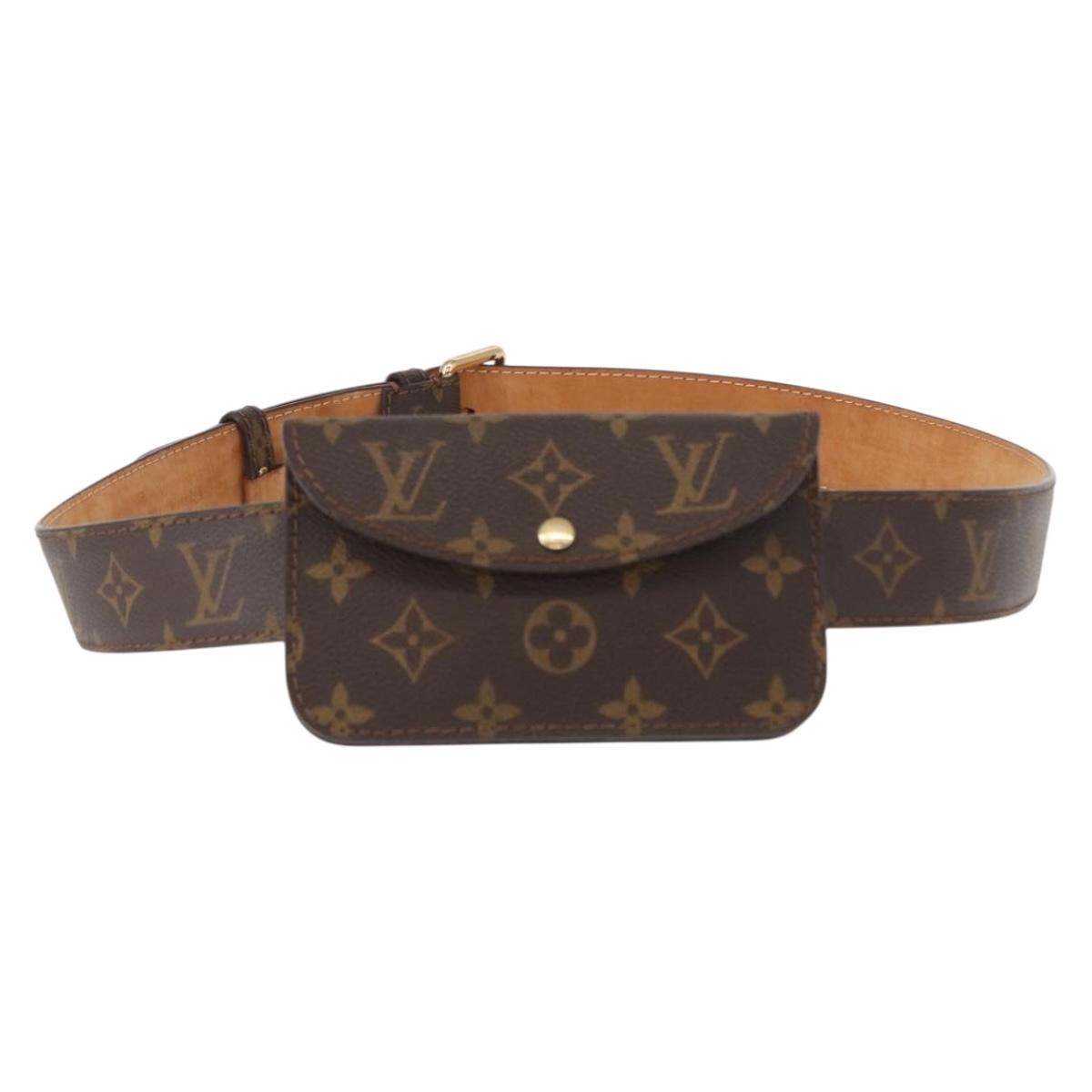 LOUIS VUITTON Monogram Ceinture Pochette Waist Bag M6933U LV Auth bs30908