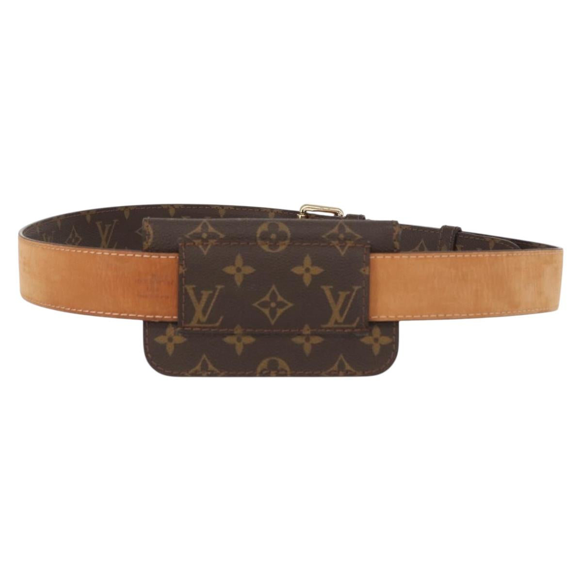 LOUIS VUITTON Monogram Ceinture Pochette Waist Bag M6933U LV Auth bs30908