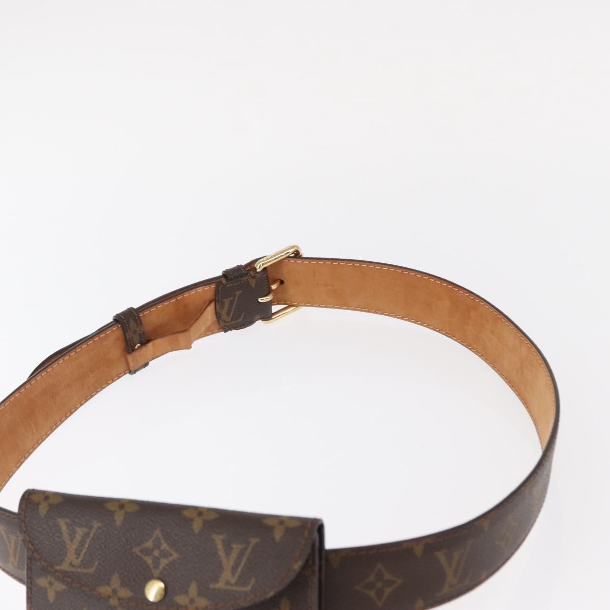 LOUIS VUITTON Monogram Ceinture Pochette Waist Bag M6933U LV Auth bs30908