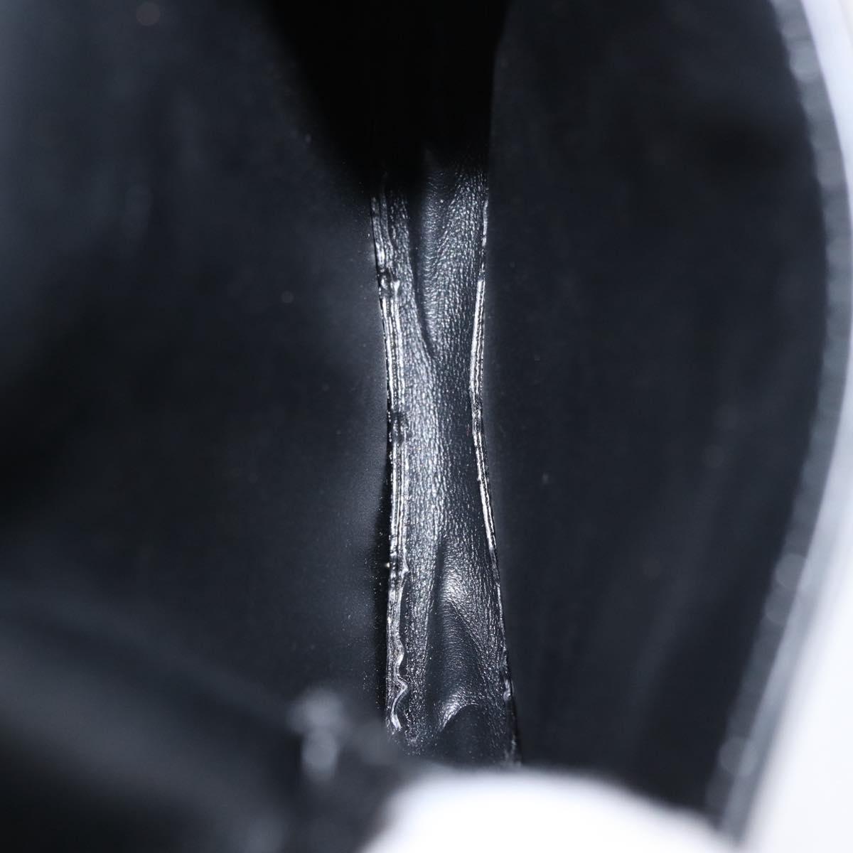 CELINE Triomphe Macadam Canvas Phone Pouch PVC Black Auth bs30914