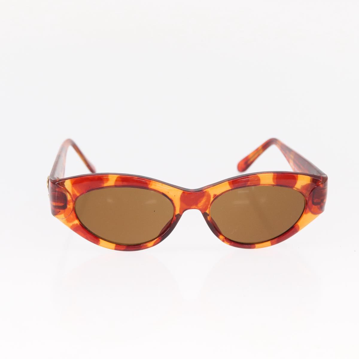 CHANEL Sunglasses Plastic Orange CC Auth bs30917