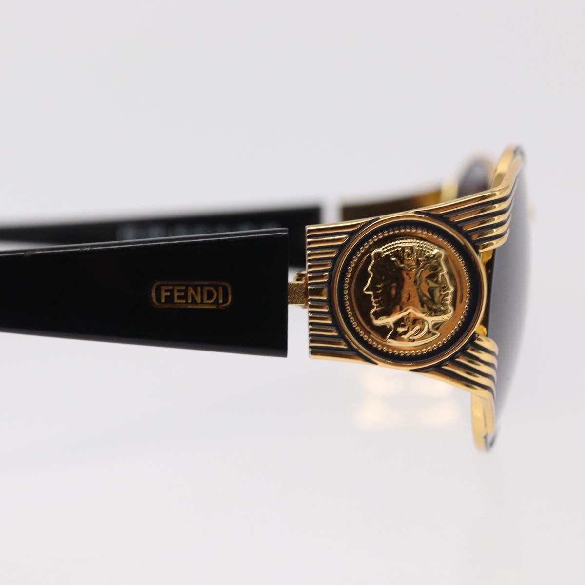 FENDI Sunglasses plastic Dark Brown Auth bs30921