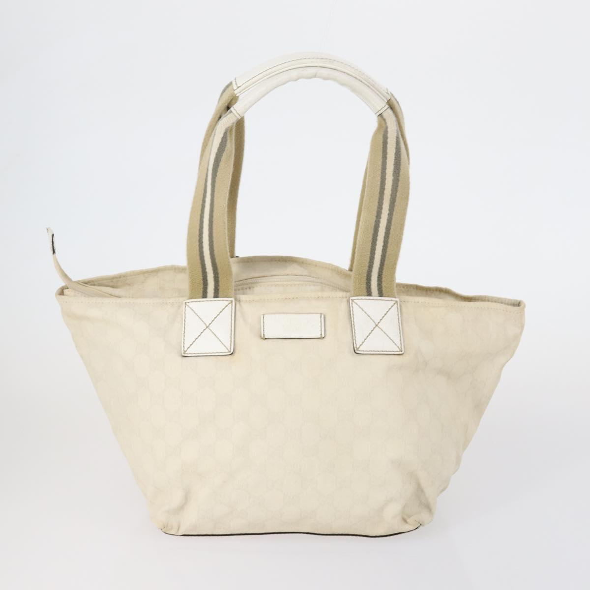GUCCI GG Canvas Shoulder Bag Leather 3 Set Beige Auth bs30922