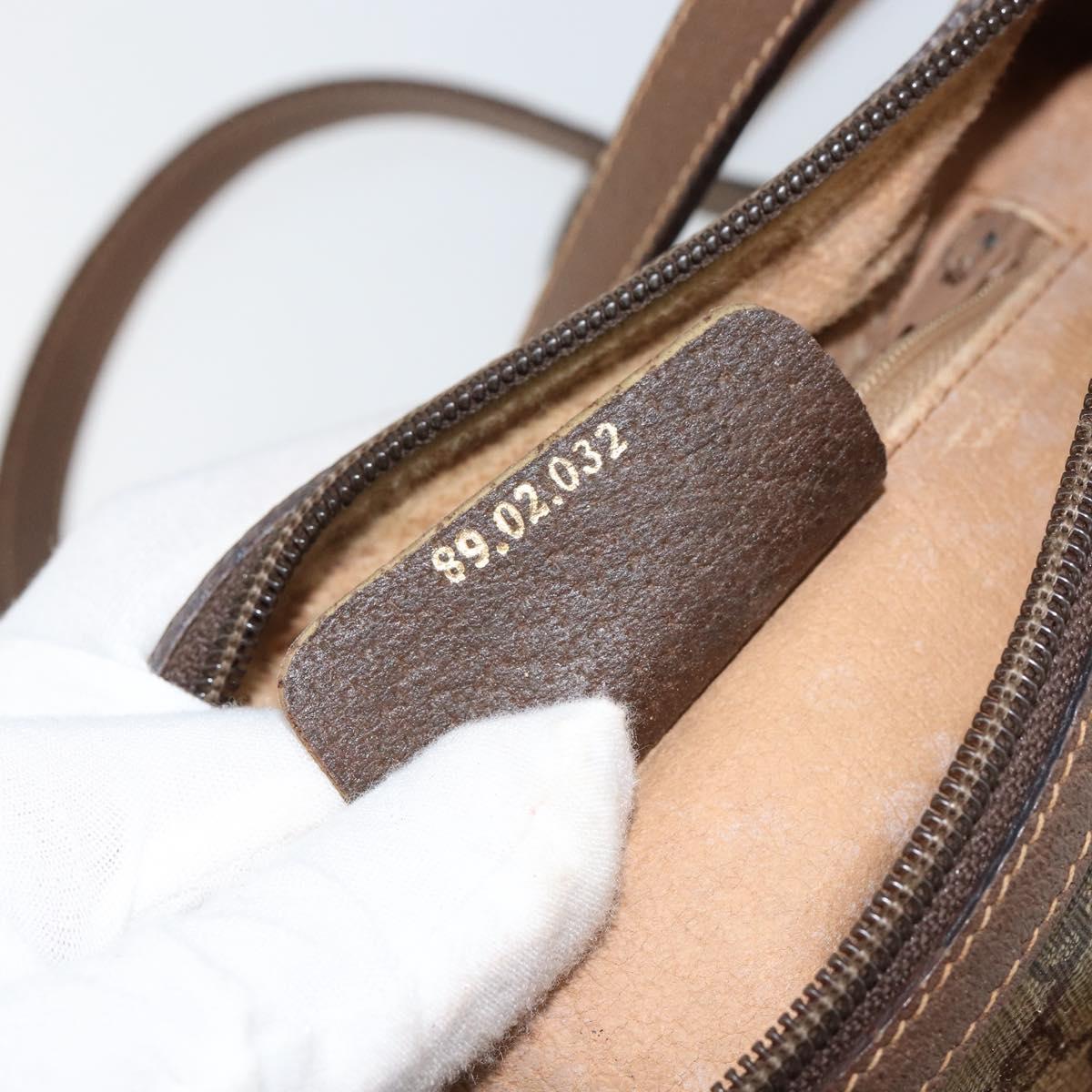 GUCCI GG Supreme Web Sherry Line Bag PVC Beige Gold 89 02 032 Auth bs30923