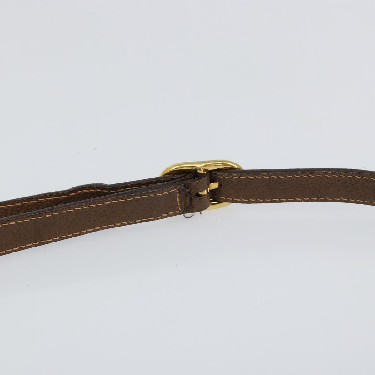 GUCCI GG Supreme Web Sherry Line Bag PVC Beige Gold 89 02 032 Auth bs30923