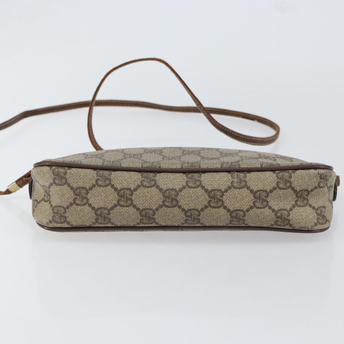 GUCCI GG Supreme Shoulder Bag PVC Beige Gold 007 115 6428 4002 Auth bs30925