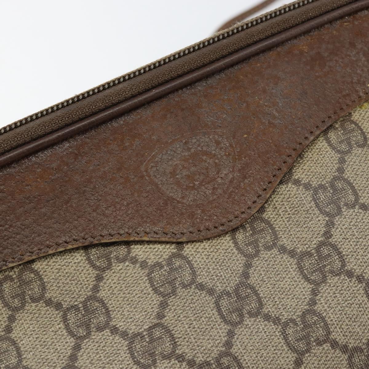 GUCCI GG Supreme Shoulder Bag PVC Beige Gold 007 115 6428 4002 Auth bs30925