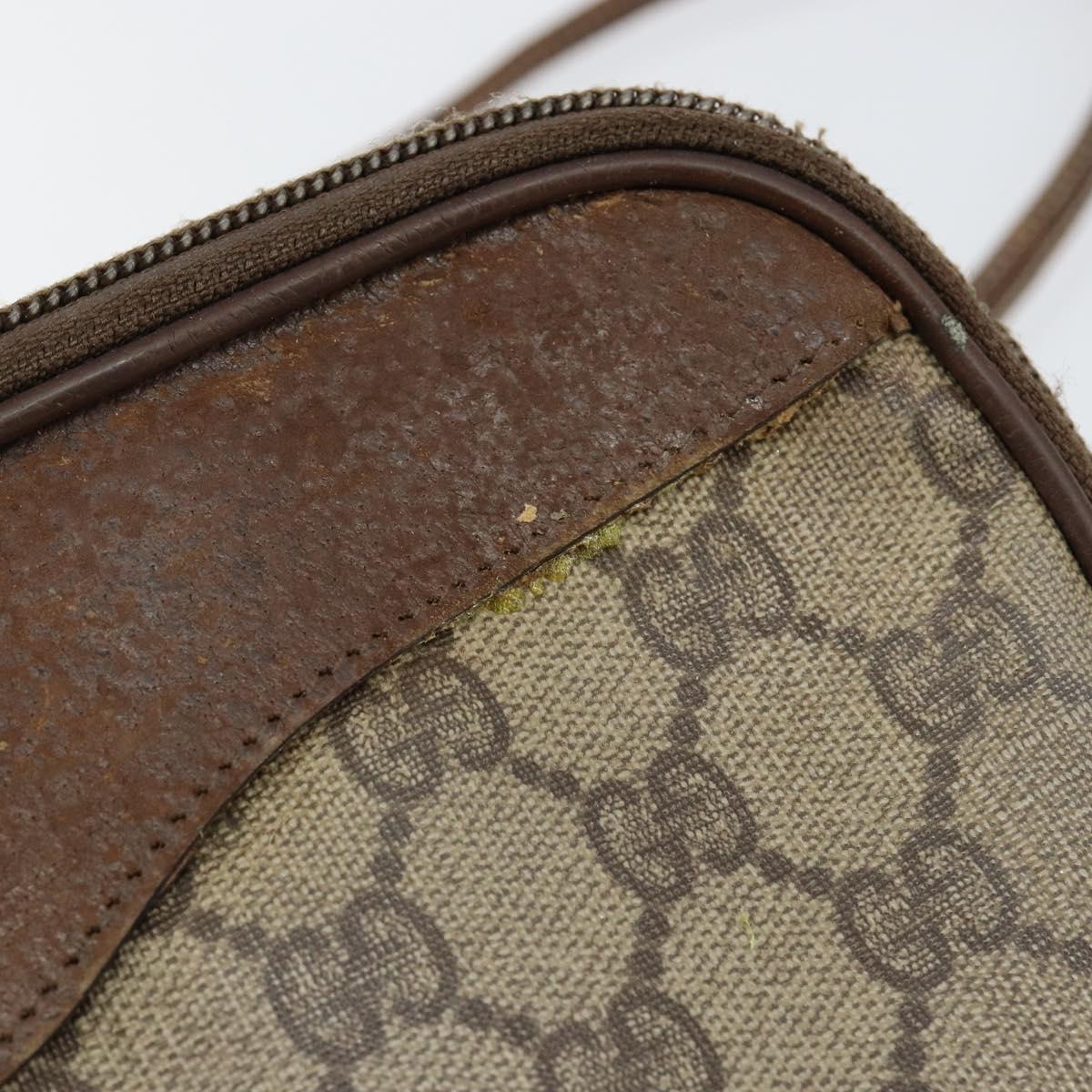 GUCCI GG Supreme Shoulder Bag PVC Beige Gold 007 115 6428 4002 Auth bs30925