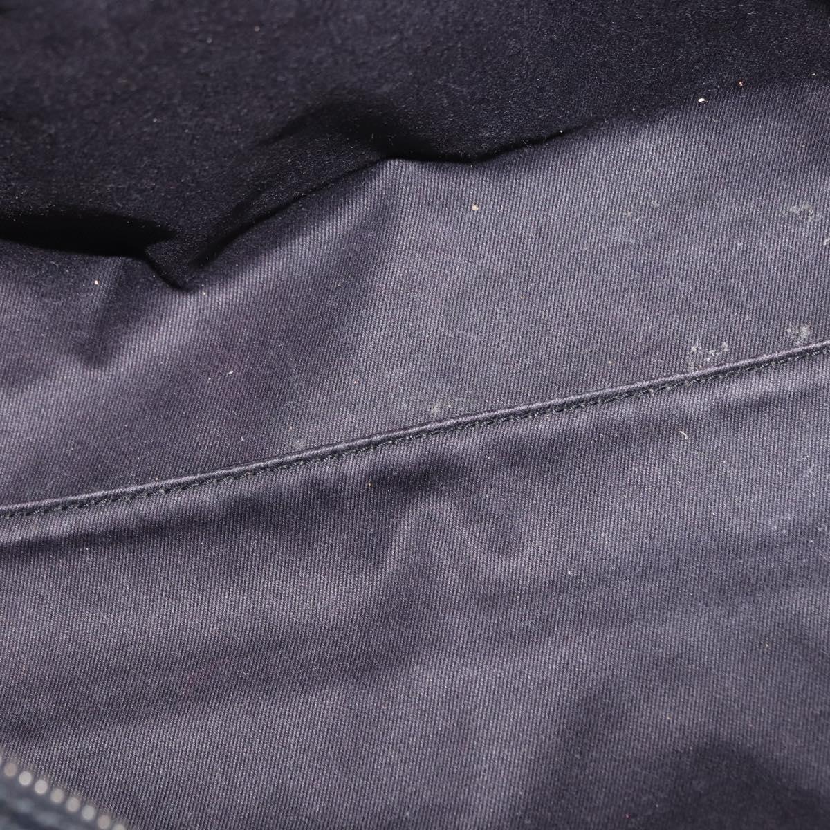 GUCCI GG Canvas Hand Bag Black 113009 Auth bs30929