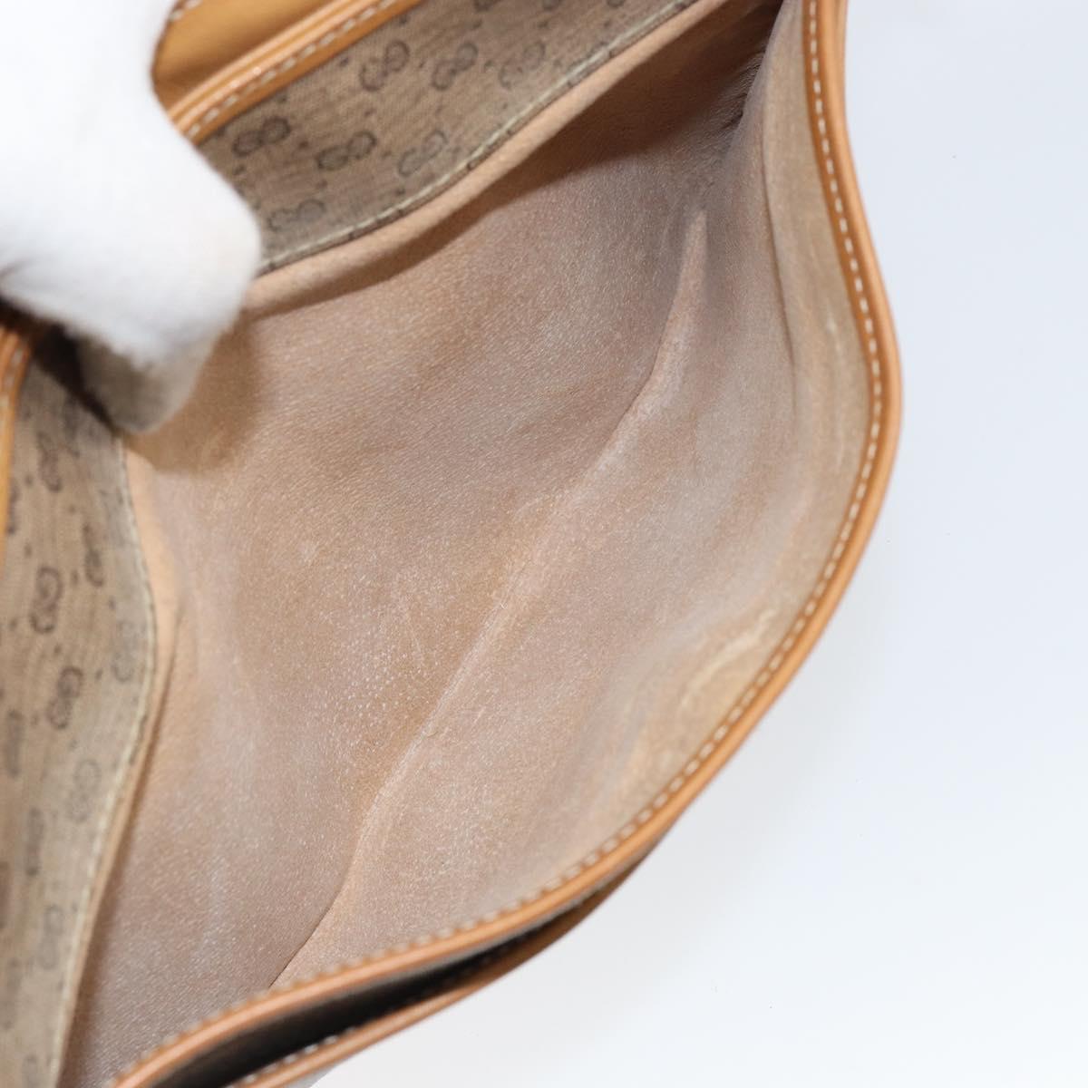 GUCCI Micro GG Supreme Bag PVC Leather Beige Gold 006 904 0555 Auth bs30930