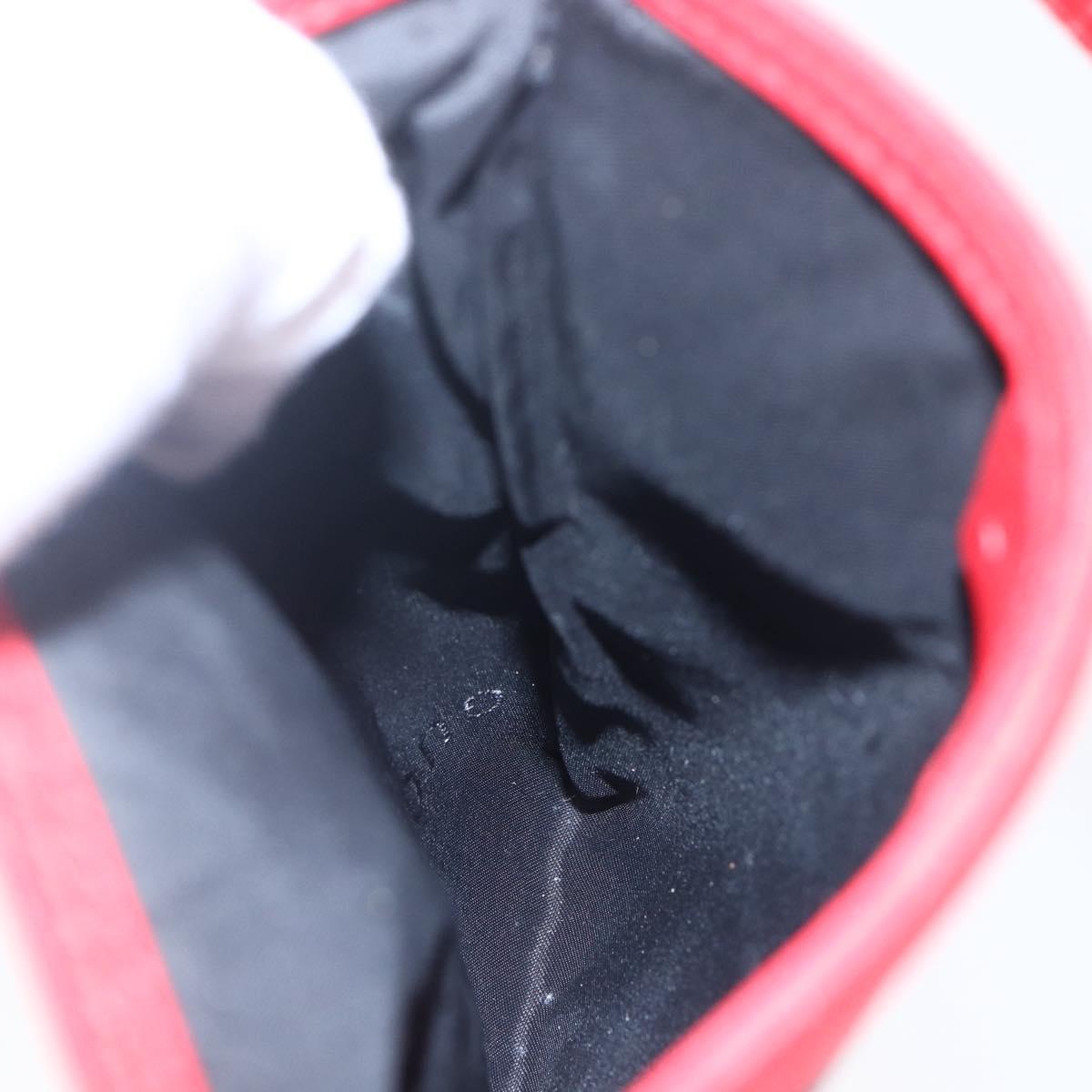 GUCCI Shoulder Bag Leather Red 039 0999 1669 Auth bs30931