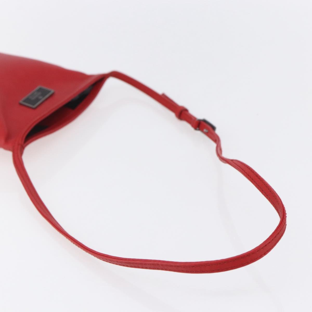 GUCCI Shoulder Bag Leather Red 039 0999 1669 Auth bs30931